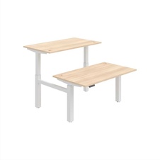 HOBIS párový výškově stavitelný stůl 140 cm, paměť.ovlad. - MOTION DUAL MSD 2M 1400, akát
