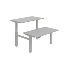 HOBIS párový výškově stavitelný stůl 140 cm, paměť.ovlad. - MOTION DUAL MSD 2M 1400, šedá