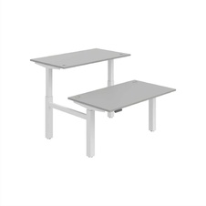 HOBIS párový výškově stavitelný stůl 140 cm, paměť.ovlad. - MOTION DUAL MSD 2M 1400, šedá