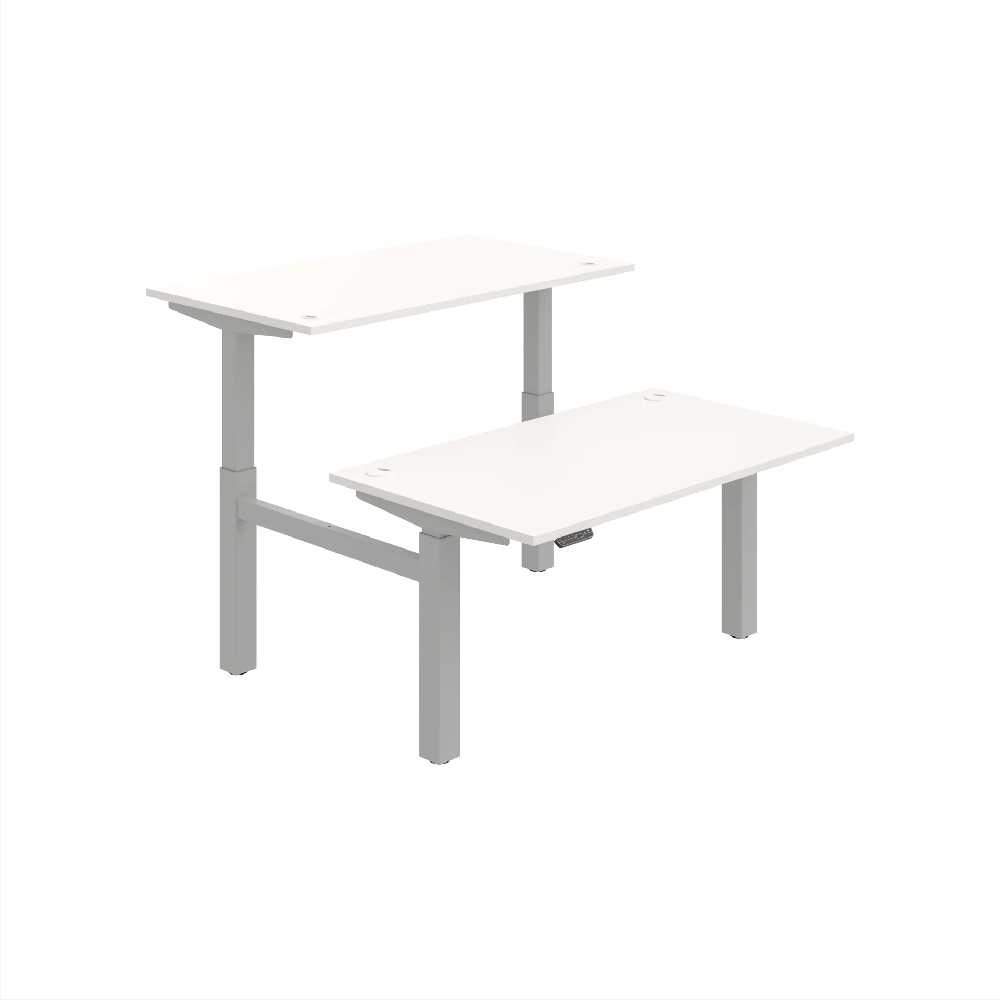 HOBIS párový výškově stavitelný stůl 140 cm, paměť.ovlad. - MOTION DUAL MSD 2M 1400, bílá