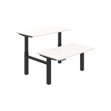 HOBIS párový výškově stavitelný stůl 140 cm, paměť.ovlad. - MOTION DUAL MSD 2M 1400, bílá