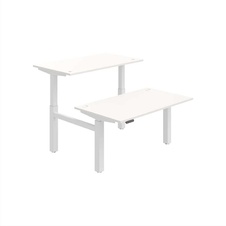 HOBIS párový výškově stavitelný stůl 140 cm, paměť.ovlad. - MOTION DUAL MSD 2M 1400, bílá