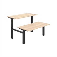 HOBIS párový výškově stavitelný stůl 160 cm, paměť.ovlad. - MOTION DUAL MSD 2M 1600, akát
