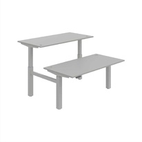 HOBIS párový výškově stavitelný stůl 160 cm, paměť.ovlad. - MOTION DUAL MSD 2M 1600, šedá