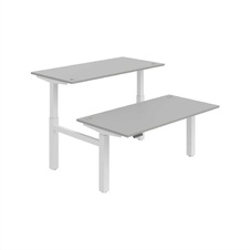 HOBIS párový výškově stavitelný stůl 160 cm, paměť.ovlad. - MOTION DUAL MSD 2M 1600, šedá