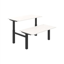 HOBIS párový výškově stavitelný stůl 160 cm, paměť.ovlad. - MOTION DUAL MSD 2M 1600, bílá