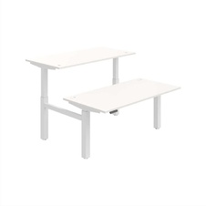 HOBIS párový výškově stavitelný stůl 160 cm, paměť.ovlad. - MOTION DUAL MSD 2M 1600, bílá
