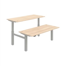 HOBIS párový výškově stavitelný stůl 180 cm, paměť.ovlad. - MOTION DUAL MSD 2M 1800, akát