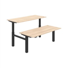 HOBIS párový výškově stavitelný stůl 180 cm, paměť.ovlad. - MOTION DUAL MSD 2M 1800, akát