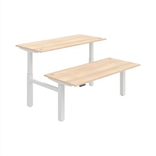 HOBIS párový výškově stavitelný stůl 180 cm, paměť.ovlad. - MOTION DUAL MSD 2M 1800, akát