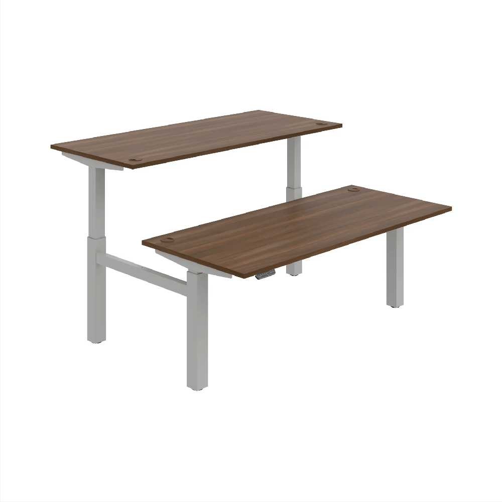 HOBIS párový výškově stavitelný stůl 180 cm, paměť.ovlad. - MOTION DUAL MSD 2M 1800, ořech