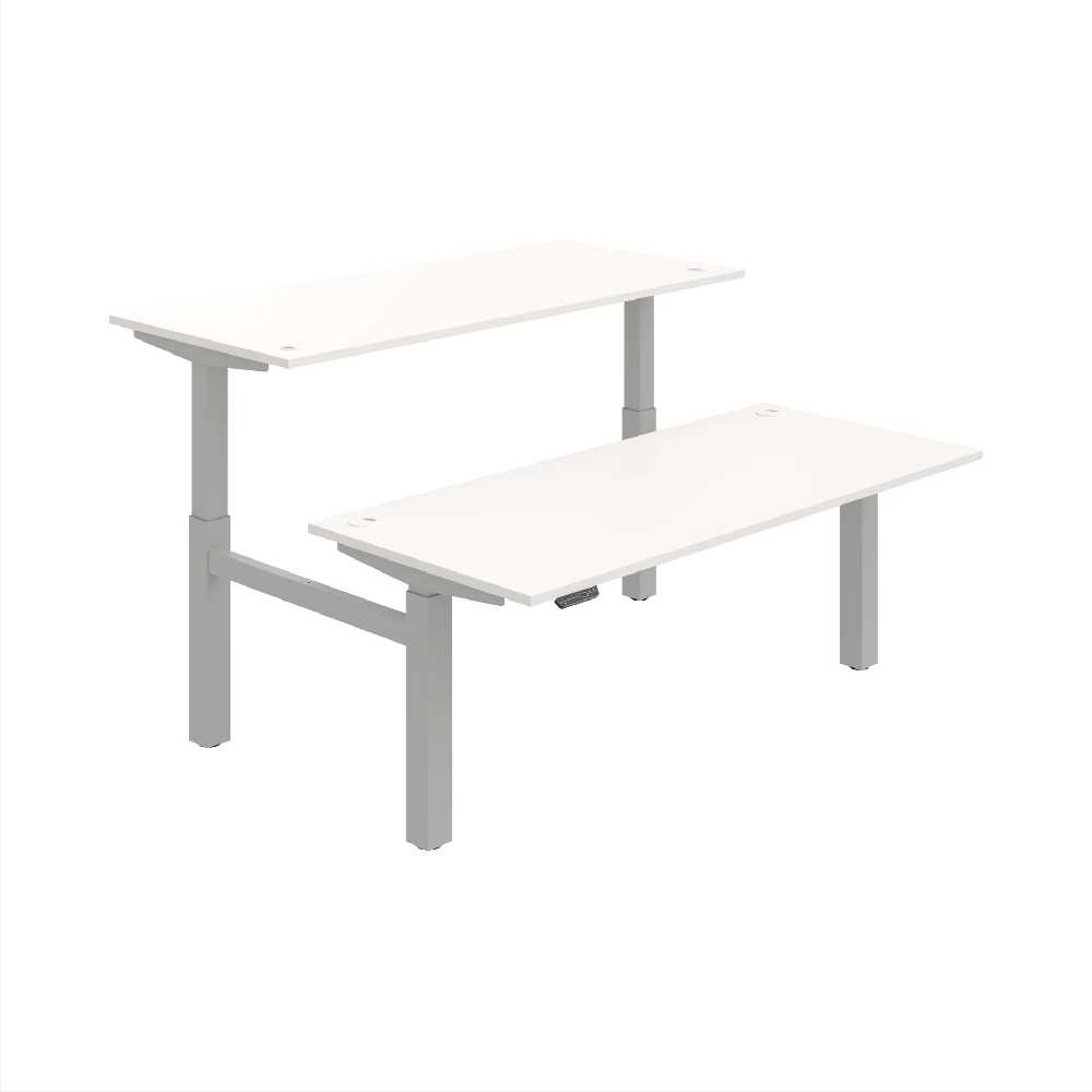 HOBIS párový výškově stavitelný stůl 180 cm, paměť.ovlad. - MOTION DUAL MSD 2M 1800, bílá
