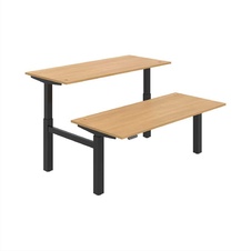 HOBIS párový výškově stavitelný stůl 180 cm, paměť.ovlad. - MOTION DUAL MSD 2M 1800, dub