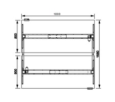 HOBIS párový výškově stavitelný stůl 180 cm, paměť.ovlad. - MOTION DUAL MSD 2M 1800, dub