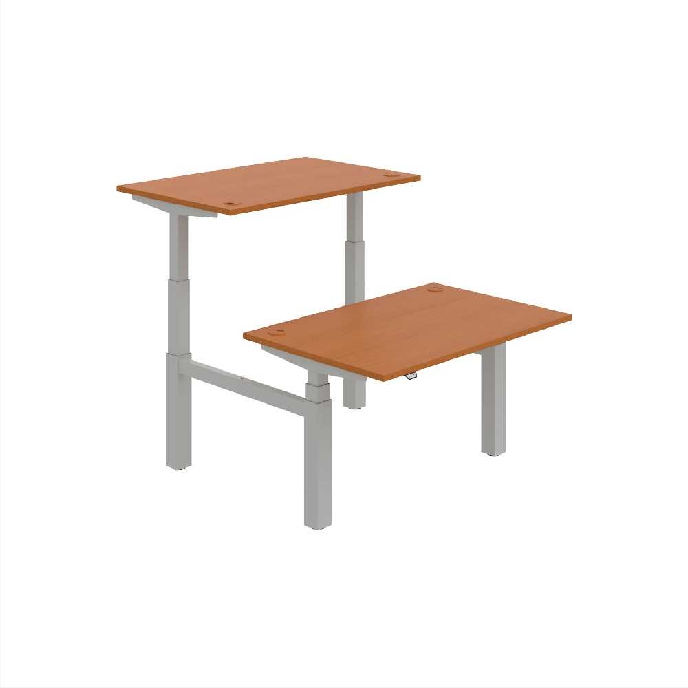 HOBIS párový výškově stavitelný stůl  MOTION DUAL MSD 3 1200, stand.ovládání, třešeň