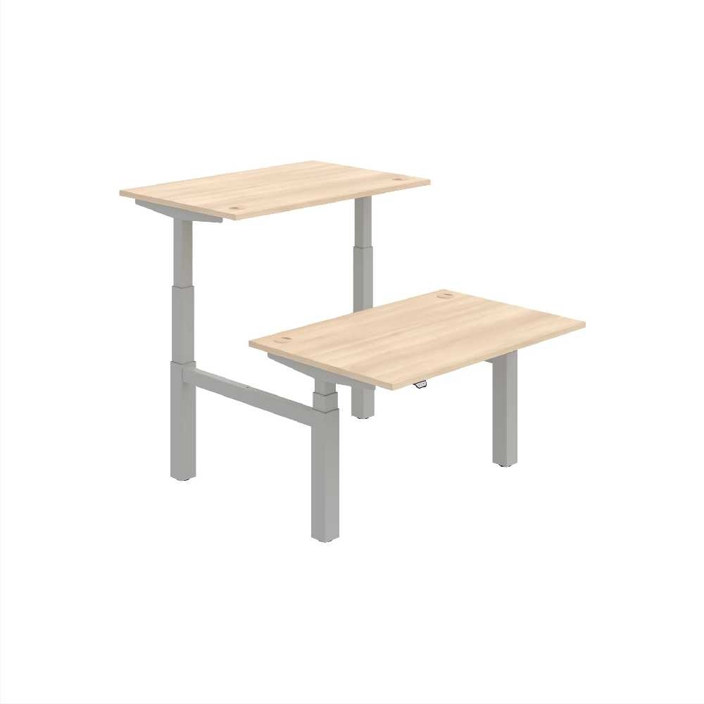 HOBIS párový výškově stavitelný stůl  MOTION DUAL MSD 3 1200, stand.ovládání, akát