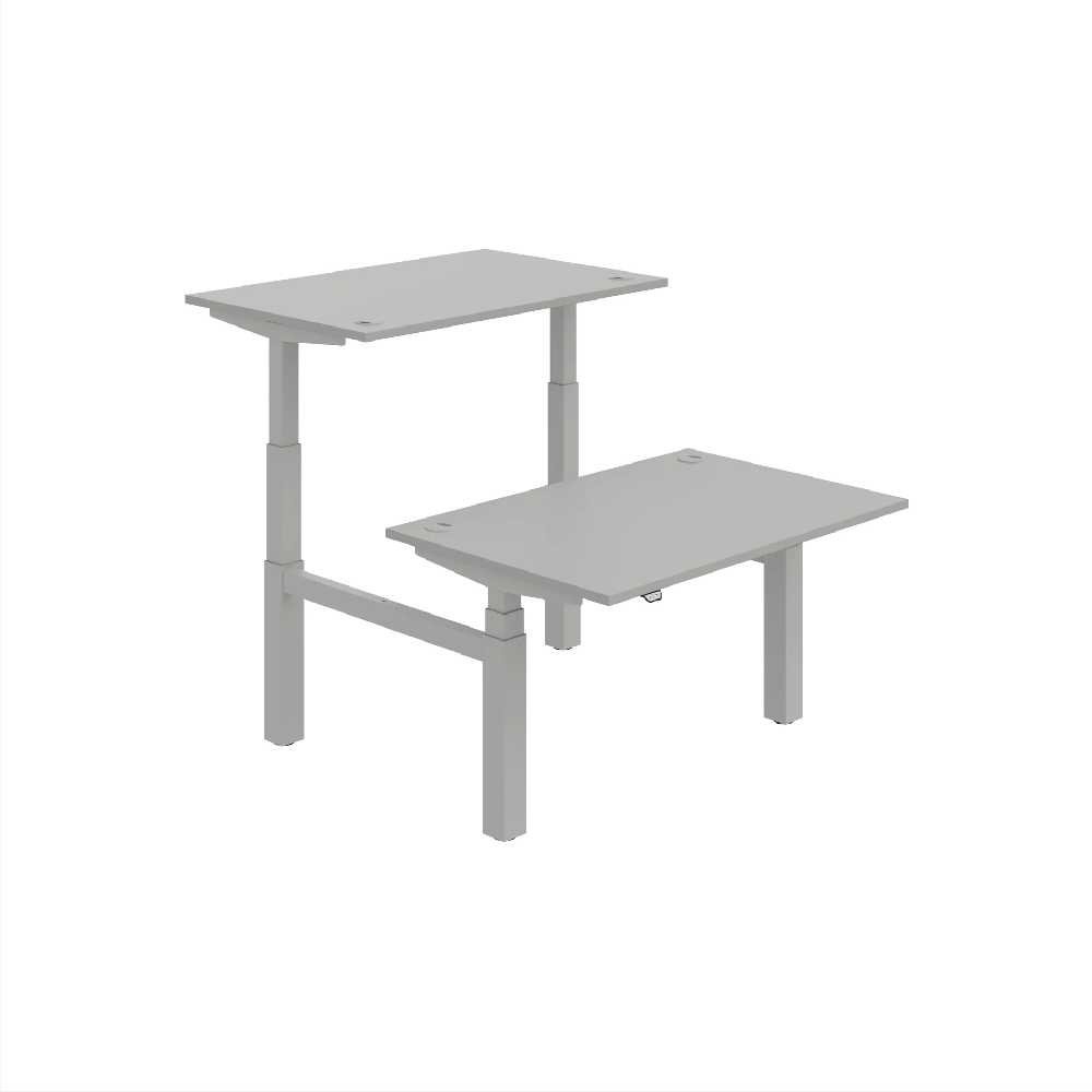 HOBIS párový výškově stavitelný stůl  MOTION DUAL MSD 3 1200, stand.ovládání, šedá
