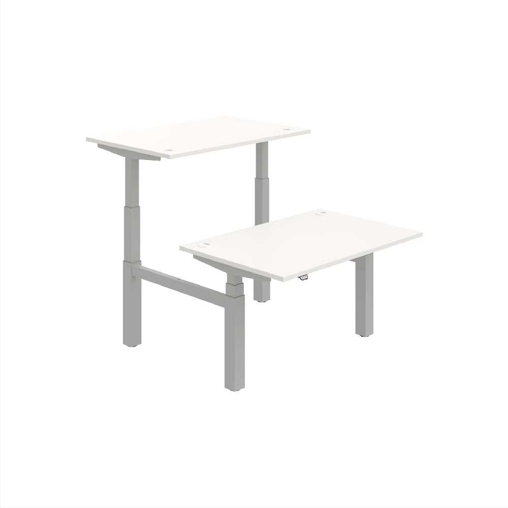 HOBIS párový výškově stavitelný stůl  MOTION DUAL MSD 3 1200, stand.ovládání, bílá