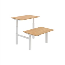 HOBIS párový výškově stavitelný stůl  MOTION DUAL MSD 3 1200, stand.ovládání, dub