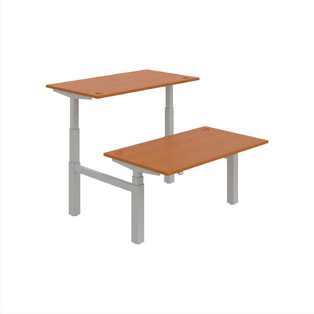 HOBIS párový výškově stavitelný stůl  MOTION DUAL MSD 3 1400, stand.ovládání, třešeň