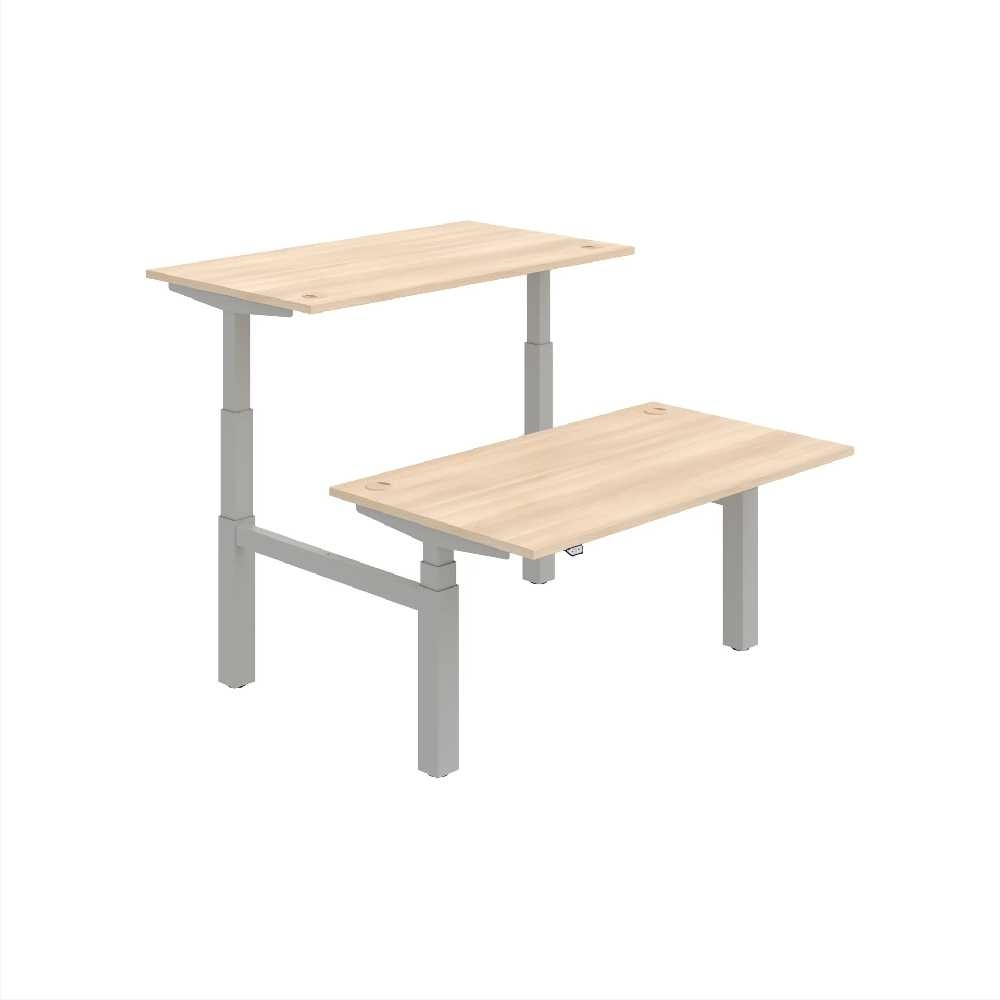 HOBIS párový výškově stavitelný stůl  MOTION DUAL MSD 3 1400, stand.ovládání, akát