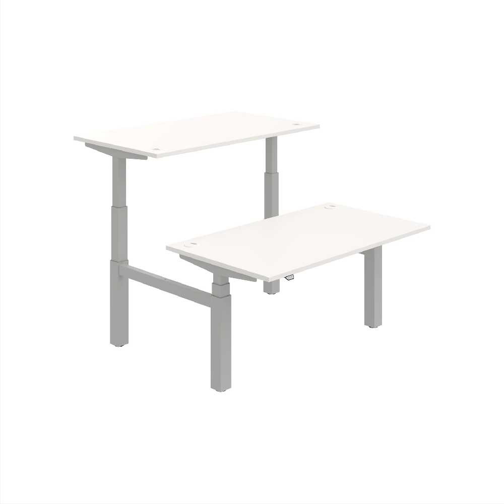 HOBIS párový výškově stavitelný stůl  MOTION DUAL MSD 3 1400, stand.ovládání, bílá