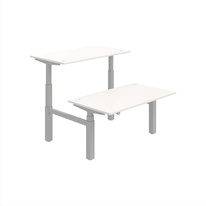 HOBIS párový výškově stavitelný stůl  MOTION DUAL MSD 3 1400, stand.ovládání, bílá