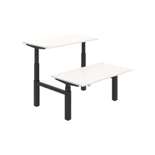 HOBIS párový výškově stavitelný stůl  MOTION DUAL MSD 3 1400, stand.ovládání, bílá