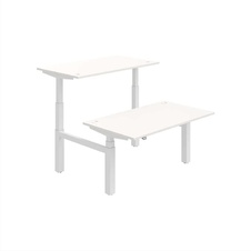 HOBIS párový výškově stavitelný stůl  MOTION DUAL MSD 3 1400, stand.ovládání, bílá