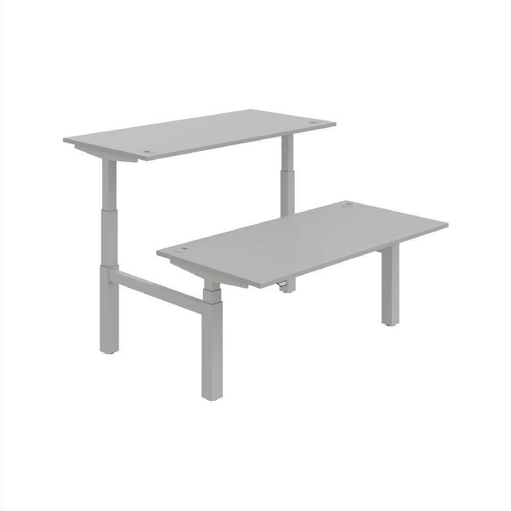 HOBIS párový výškově stavitelný stůl  MOTION DUAL MSD 3 1600, stand.ovládání, šedá
