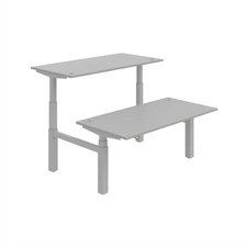 HOBIS párový výškově stavitelný stůl  MOTION DUAL MSD 3 1600, stand.ovládání, šedá