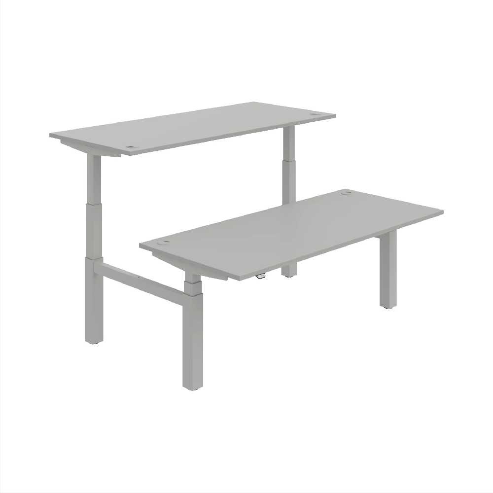 HOBIS párový výškově stavitelný stůl  MOTION DUAL MSD 3 1800, stand.ovládání, šedá
