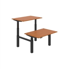 HOBIS párový výškově stavitelný stůl 120 cm, paměť.ovlad. - MOTION DUAL MSD 3M 1200, třešeň