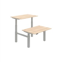 HOBIS párový výškově stavitelný stůl 120 cm, paměť.ovlad. - MOTION DUAL MSD 3M 1200, akát