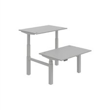 HOBIS párový výškově stavitelný stůl 120 cm, paměť.ovlad. - MOTION DUAL MSD 3M 1200, šedá