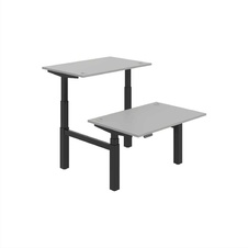 HOBIS párový výškově stavitelný stůl 120 cm, paměť.ovlad. - MOTION DUAL MSD 3M 1200, šedá