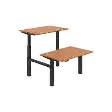 HOBIS párový výškově stavitelný stůl 120 cm, paměť.ovlad. - MOTION DUAL MSD 3M 1200, olše
