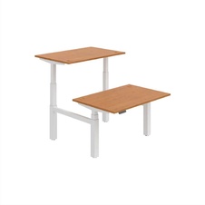 HOBIS párový výškově stavitelný stůl 120 cm, paměť.ovlad. - MOTION DUAL MSD 3M 1200, olše