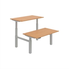 HOBIS párový výškově stavitelný stůl 140 cm, paměť.ovlad. - MOTION DUAL MSD 3M 1400, buk