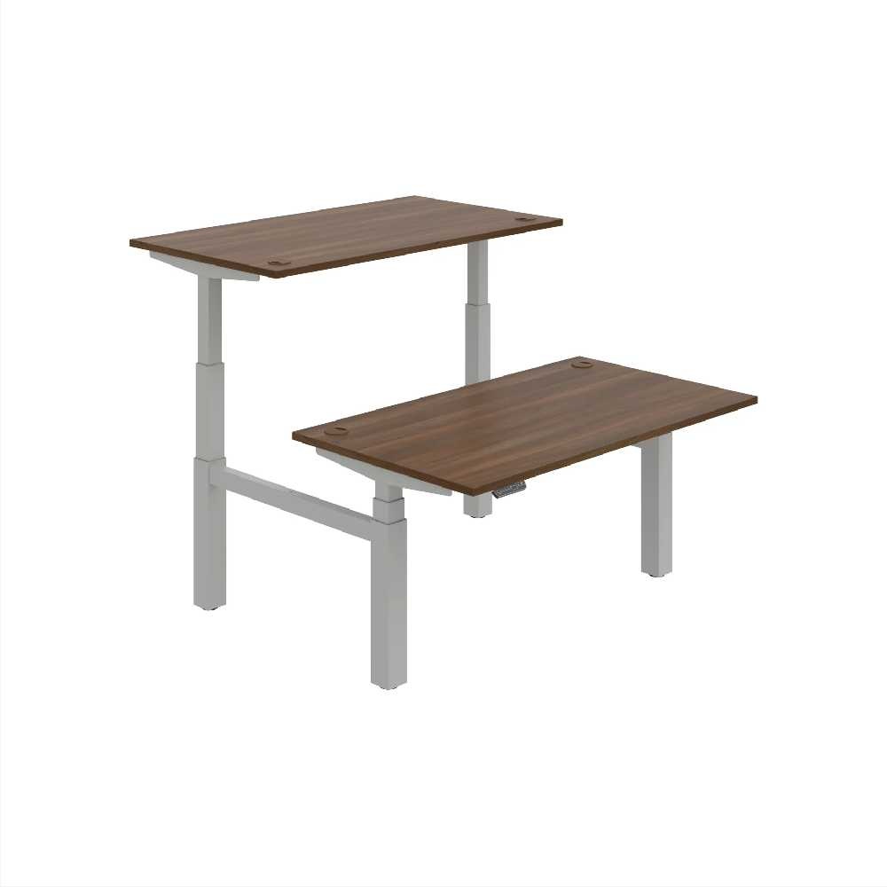 HOBIS párový výškově stavitelný stůl 140 cm, paměť.ovlad. - MOTION DUAL MSD 3M 1400, ořech