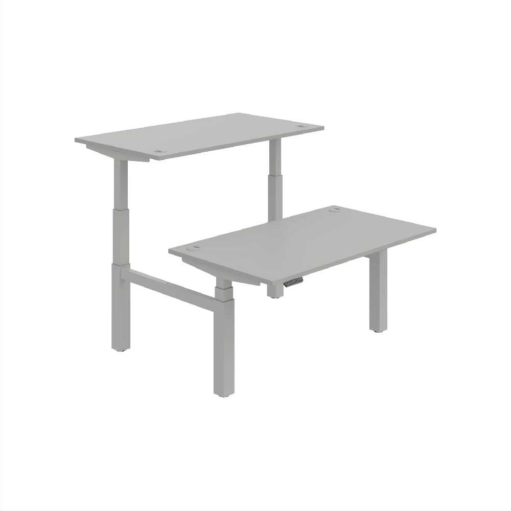 HOBIS párový výškově stavitelný stůl 140 cm, paměť.ovlad. - MOTION DUAL MSD 3M 1400, šedá