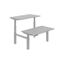 HOBIS párový výškově stavitelný stůl 140 cm, paměť.ovlad. - MOTION DUAL MSD 3M 1400, šedá