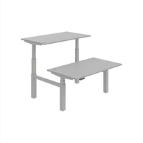 HOBIS párový výškově stavitelný stůl 140 cm, paměť.ovlad. - MOTION DUAL MSD 3M 1400, šedá