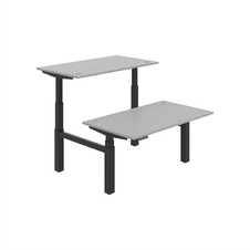 HOBIS párový výškově stavitelný stůl 140 cm, paměť.ovlad. - MOTION DUAL MSD 3M 1400, šedá