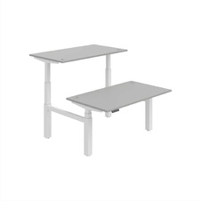 HOBIS párový výškově stavitelný stůl 140 cm, paměť.ovlad. - MOTION DUAL MSD 3M 1400, šedá