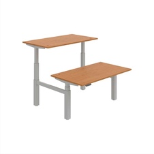 HOBIS párový výškově stavitelný stůl 140 cm, paměť.ovlad. - MOTION DUAL MSD 3M 1400, olše