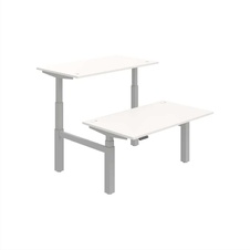 HOBIS párový výškově stavitelný stůl 140 cm, paměť.ovlad. - MOTION DUAL MSD 3M 1400, bílá