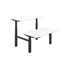 HOBIS párový výškově stavitelný stůl 140 cm, paměť.ovlad. - MOTION DUAL MSD 3M 1400, bílá
