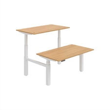 HOBIS párový výškově stavitelný stůl 140 cm, paměť.ovlad. - MOTION DUAL MSD 3M 1400, dub