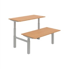HOBIS párový výškově stavitelný stůl 160 cm, paměť.ovlad. - MOTION DUAL MSD 3M 1600, buk